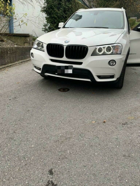 LED Tagfahrlicht Angel Eyes Scheinwerfer für BMW X3 F25 10-14 schwarz